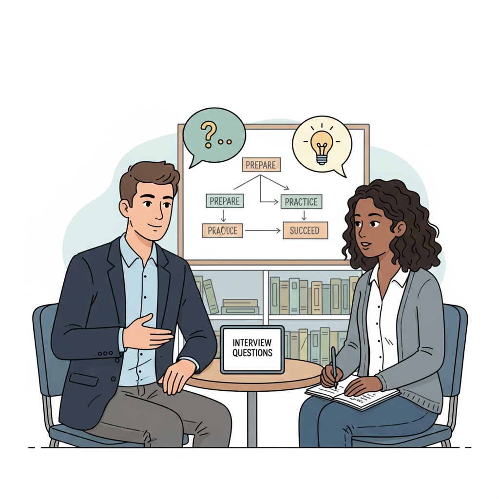 People practicing active listening during a mock interview