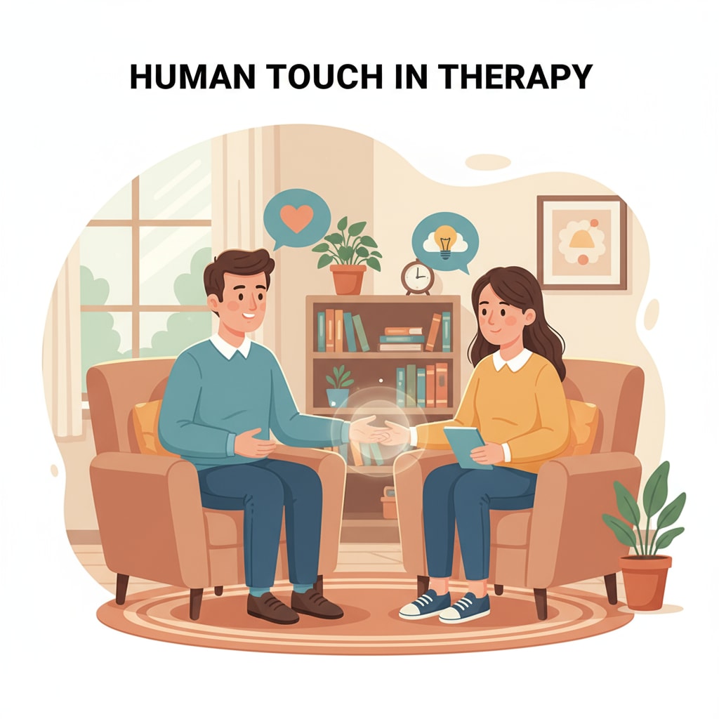Research investigation, psychotherapy, comparison between AI and humans - Human counselor and student conversation