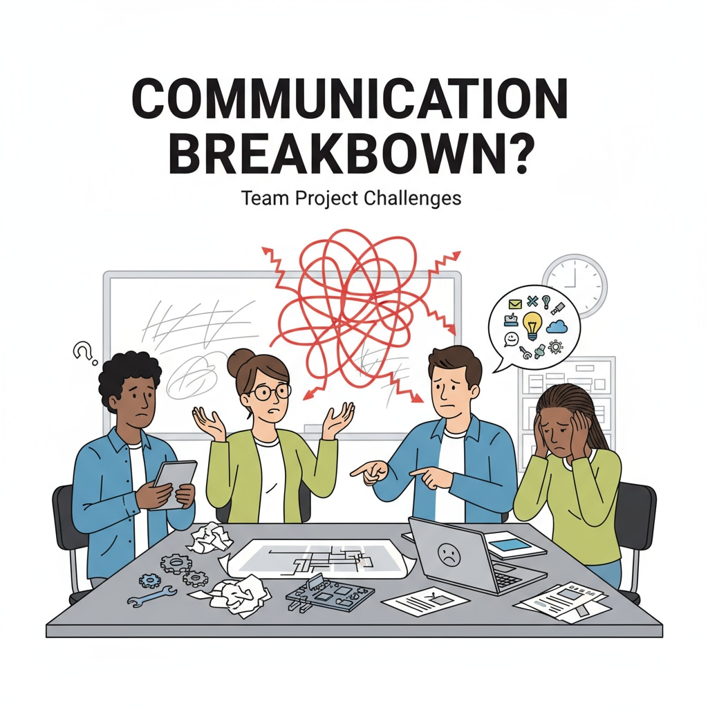 Students lacking interpersonal communication skills during a project
