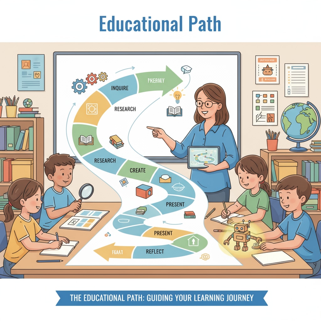 Teacher guiding project-based learning activity relevant to learning ability improvement, educational path selection, and self-development