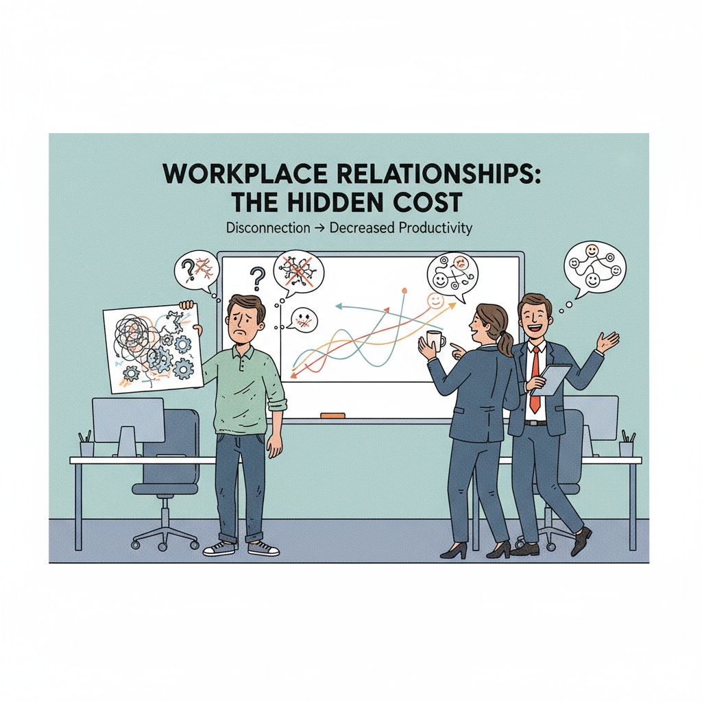 A frustrated teacher in a workplace setting related to teacher conflicts, workplace harassment, and school management.