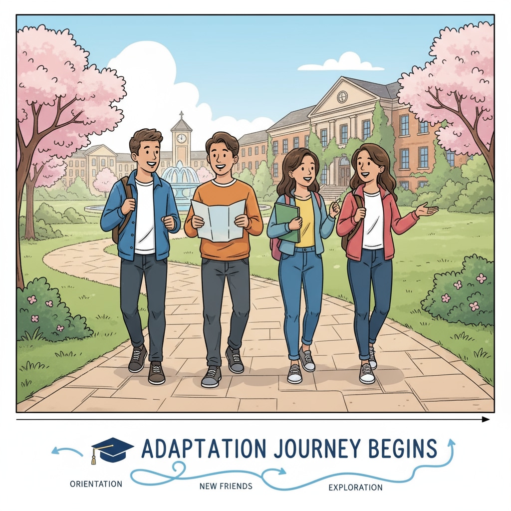 High school self-study students starting their university adaptation journey on campus