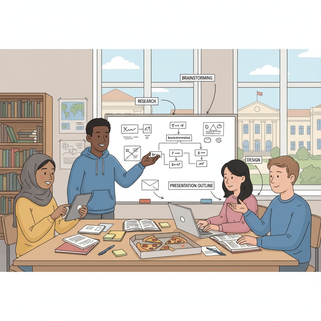 High school self-study students adapting to group work in university classroom