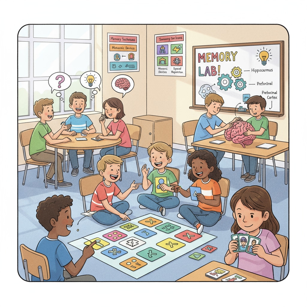 Classroom activities promoting memory development and enhancement