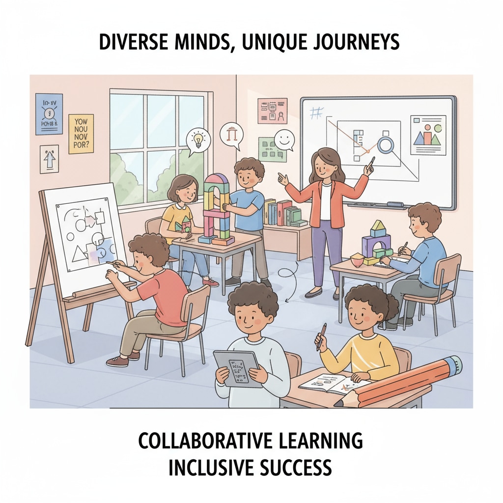Students with learning difficulties in a classroom activity related to PBS documentaries and educational teaching
