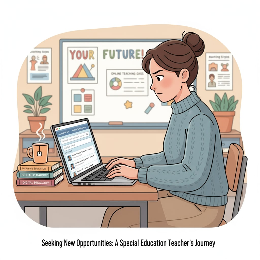 Special education teacher searching for part-time remote jobs