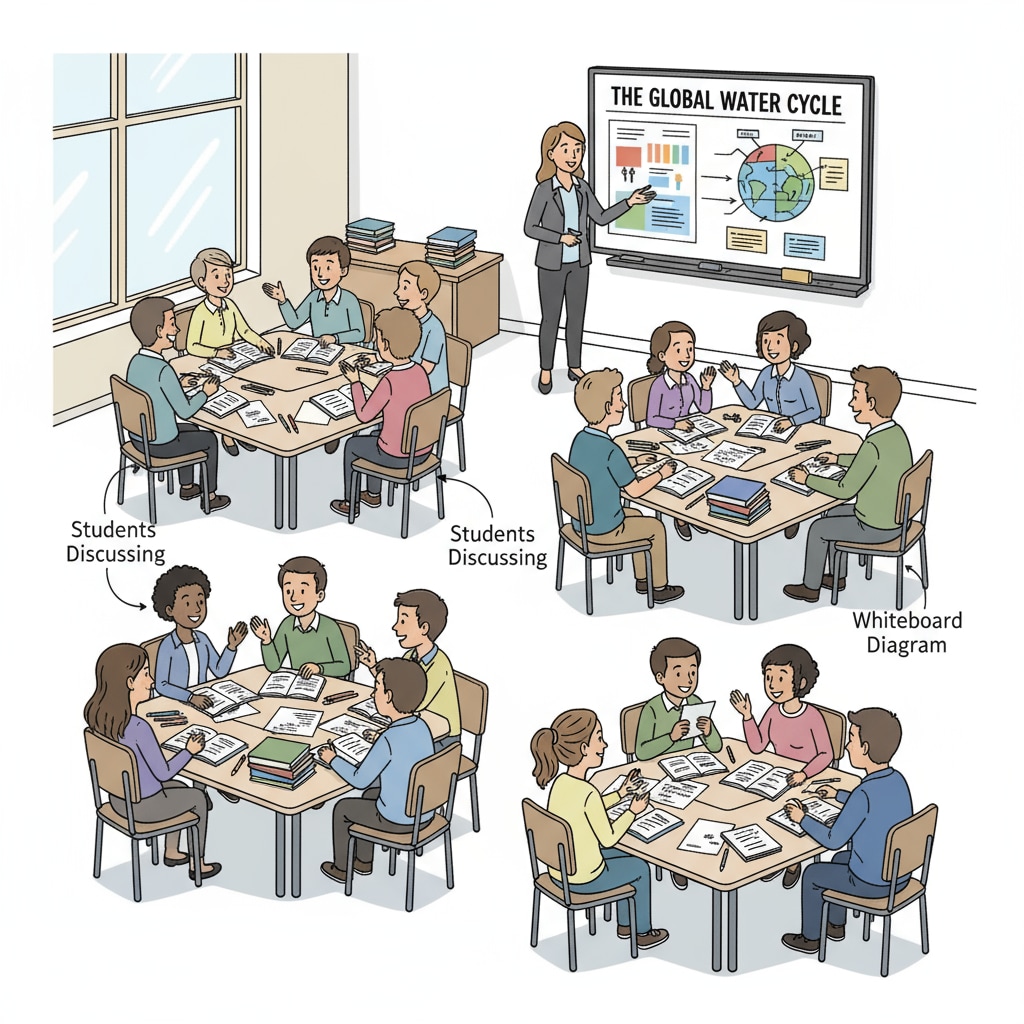 Classroom scene related to GED test, high school dropout, community college, and academic planning.