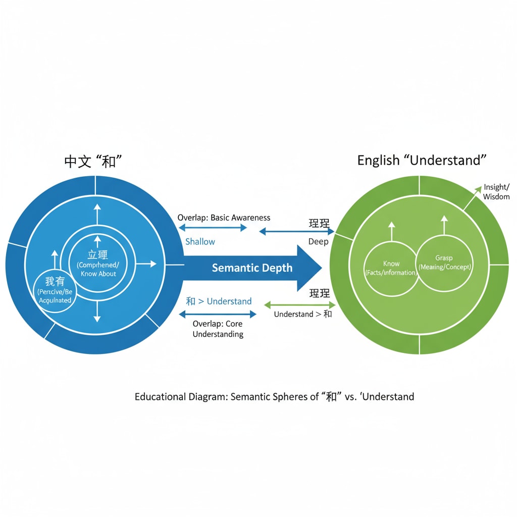 Visual representation of the semantic differences between 