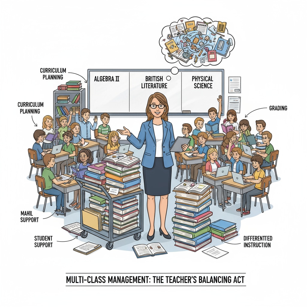 Teacher struggling with multi-class management