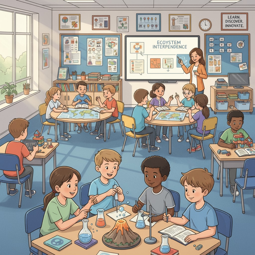 Classroom in a charter school in a low-income community