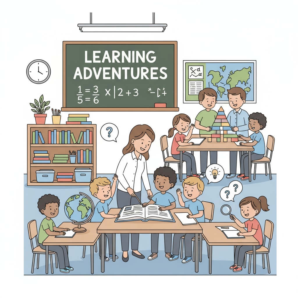 Children interacting in a classroom, relevant to family education, bias transmission, and educational choices