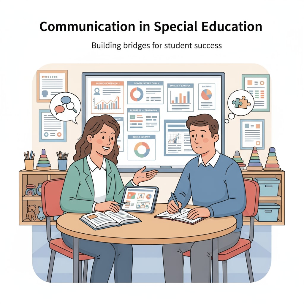 Special education teacher communicating with parent as part of career transition considerations