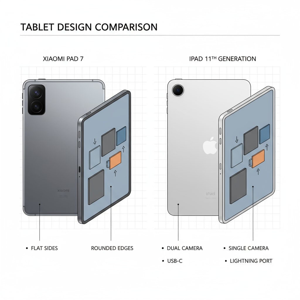 Comparison of Xiaomi Pad 7 and iPad 11th Generation for tablet selection, learning needs, and game functions