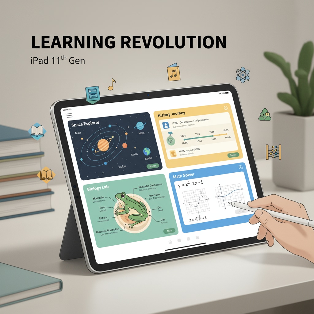 iPad 11th Generation being used for learning, related to tablet selection for students' learning needs