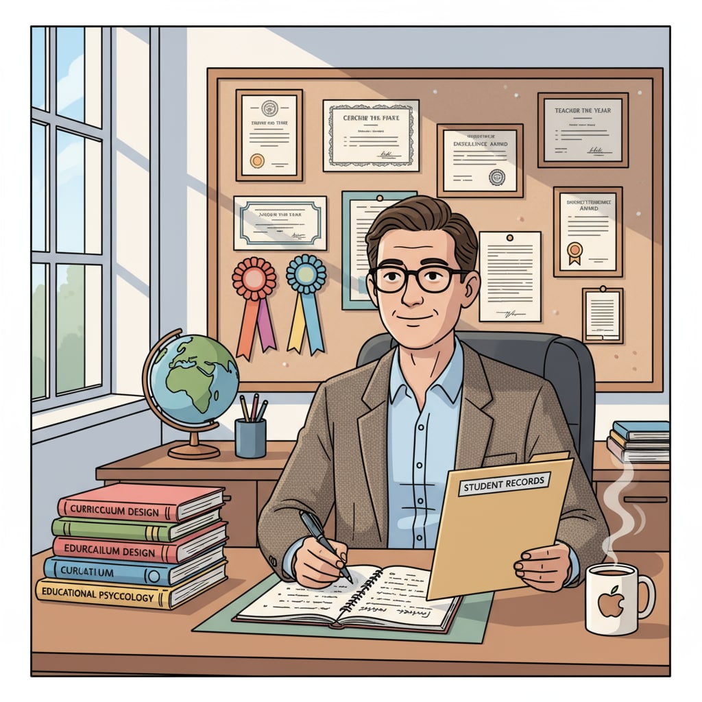 An educator in an administrative role related to educational leadership