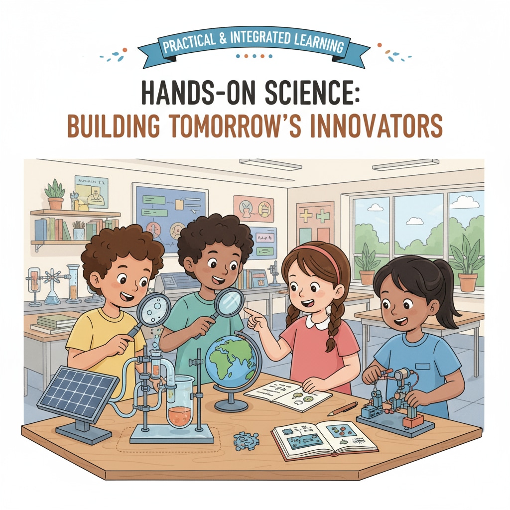 Students working on a science project for curriculum improvement in the UK education system