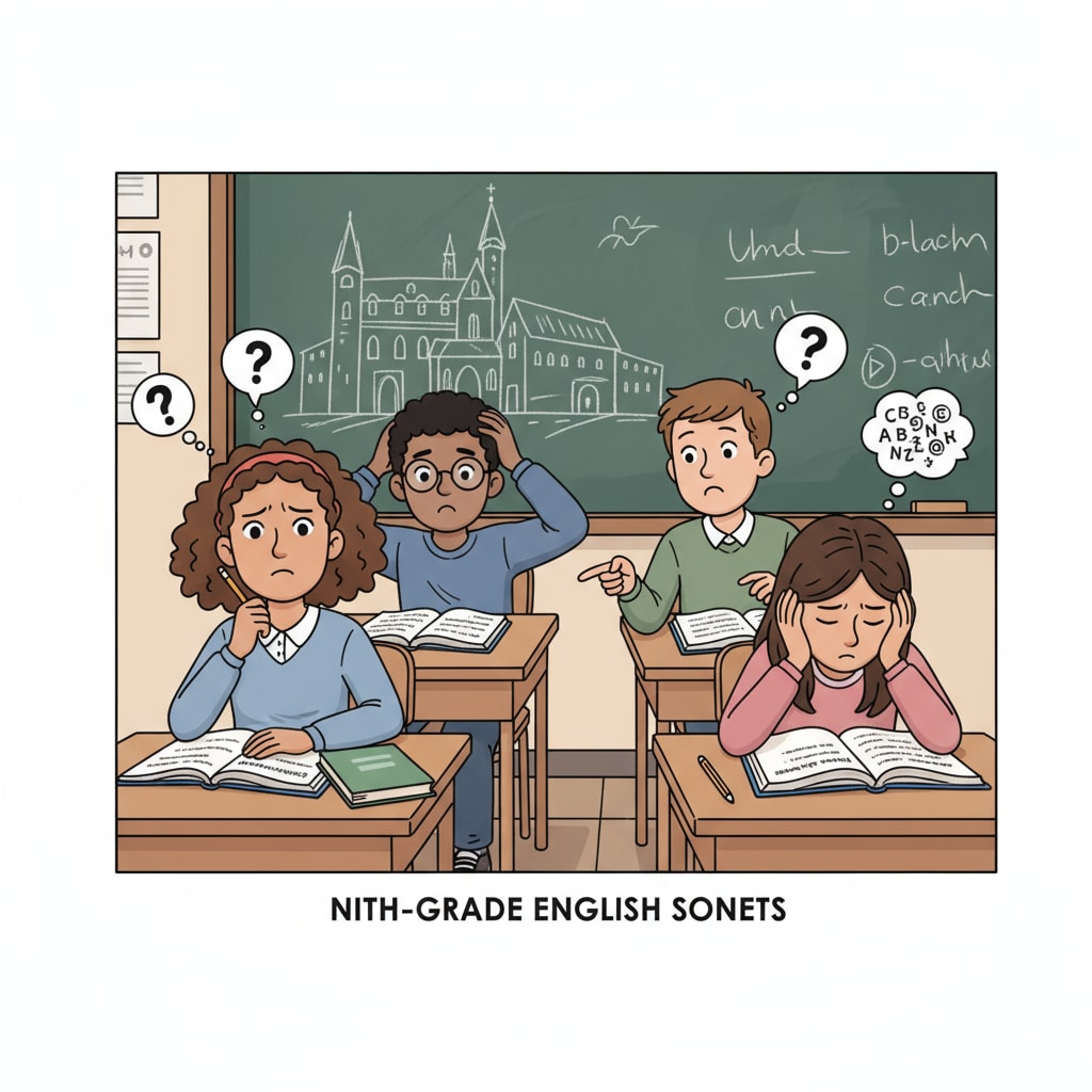 9th grade students confused by English courses, strict teachers, and changing learning content
