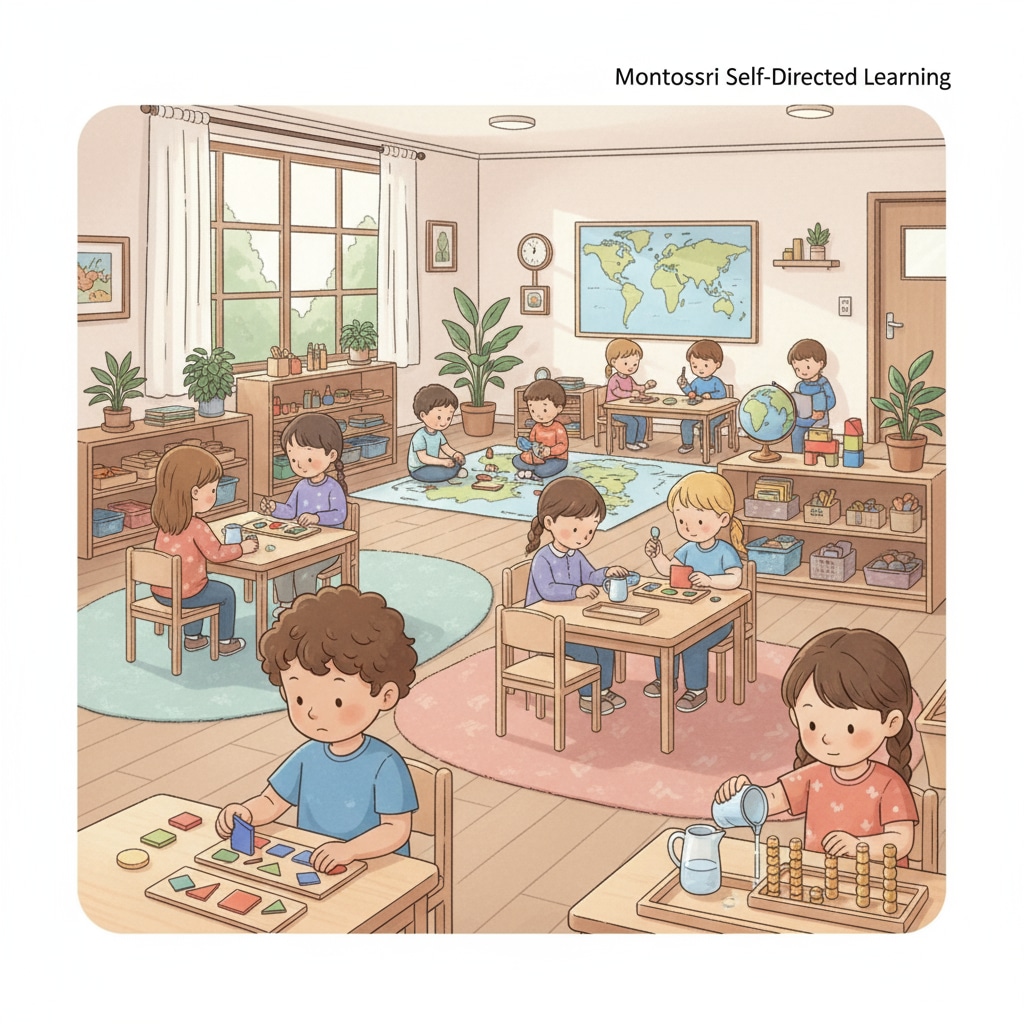 High-ability preschoolers in a Montessori classroom during self-directed learning