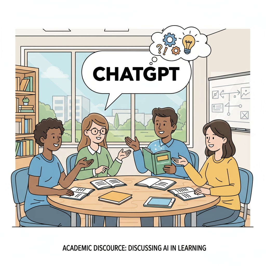 Students discussing ChatGPT in academic integrity and legal debate context