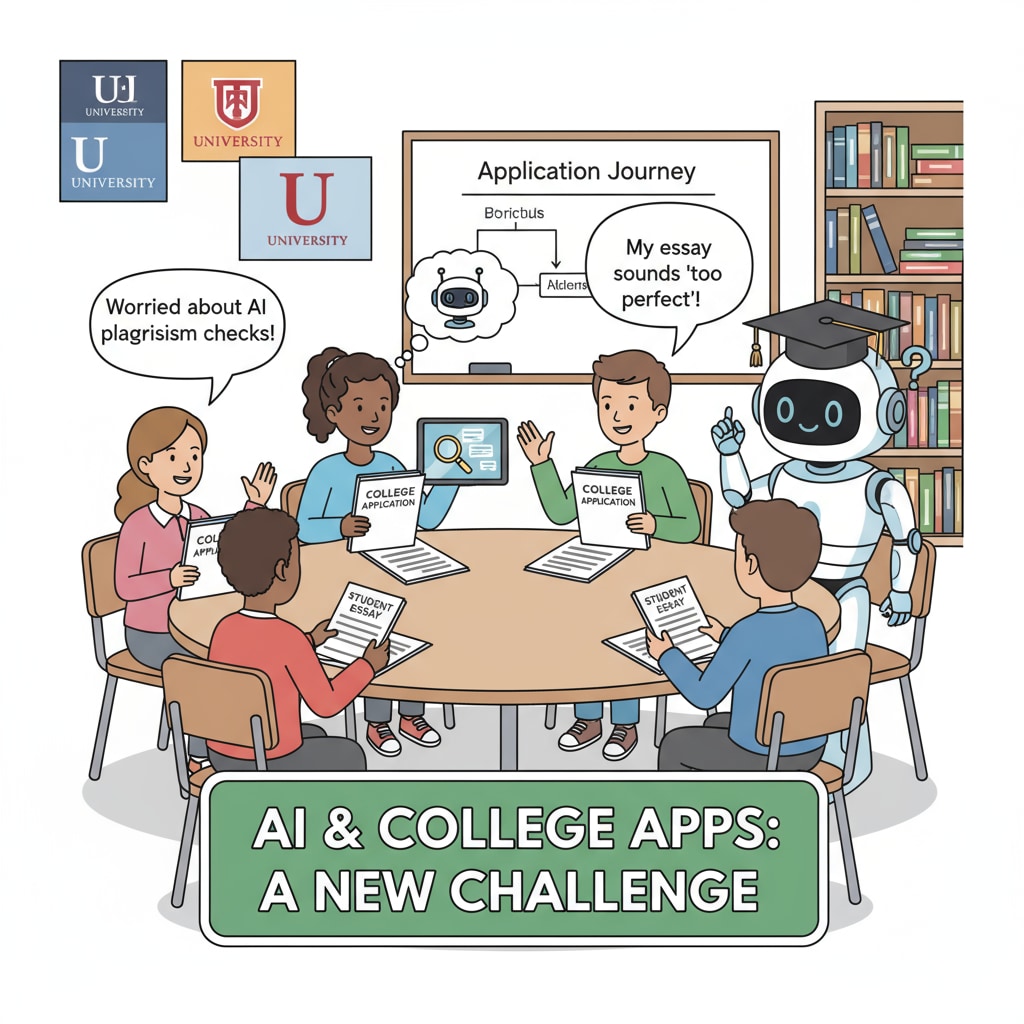 K12 students discussing college applications and the impact of AI detection tools