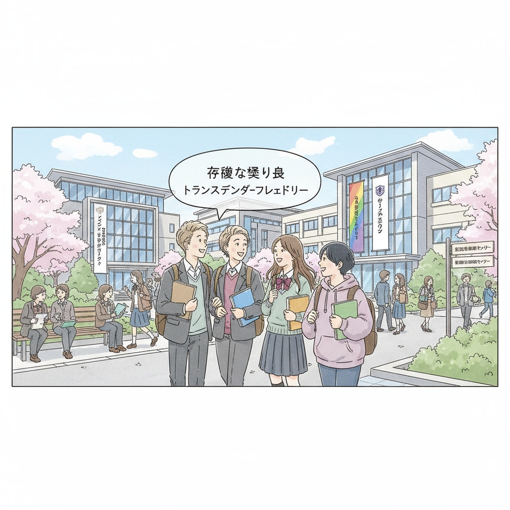 Japanese university campus for transgender students studying psychology