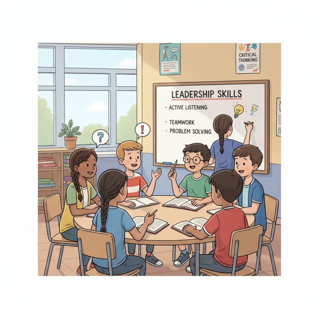 Students discussing in a classroom related to IQ, leadership, and research literature