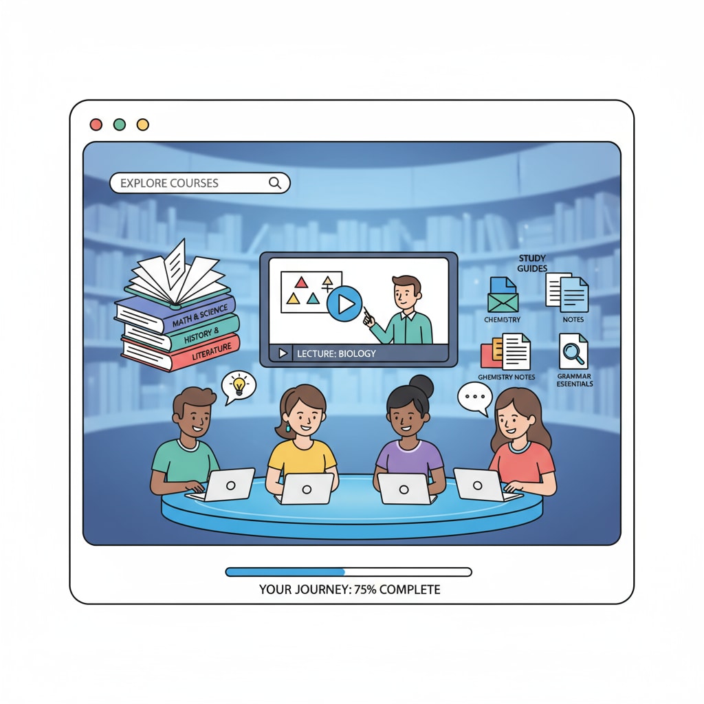 Students interacting on an uncensored learning platform integrated with social media features