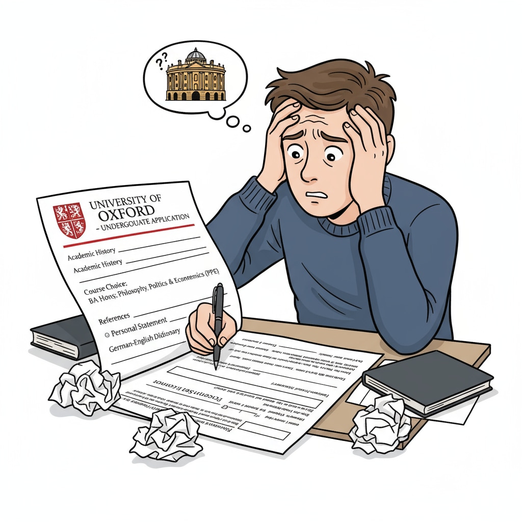 German student worried about Oxford University application due to lack of predicted grades