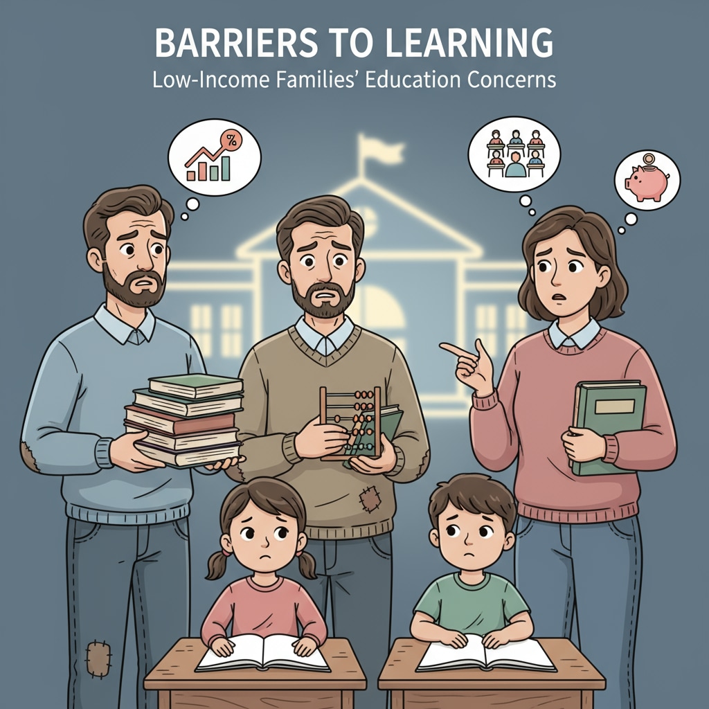 Low-income family parents worried about family education and parental involvement