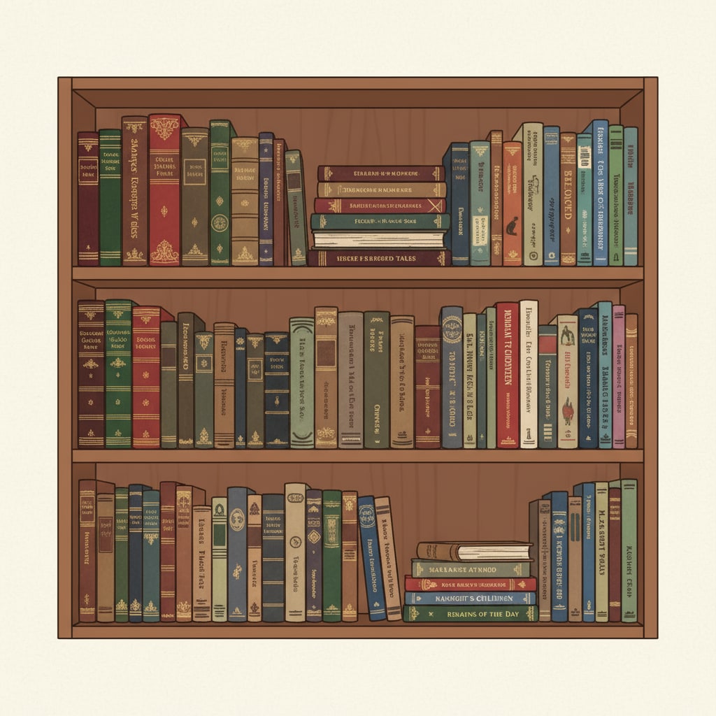 A collection of English literature books relevant to a master's degree program, helping with stress - free study