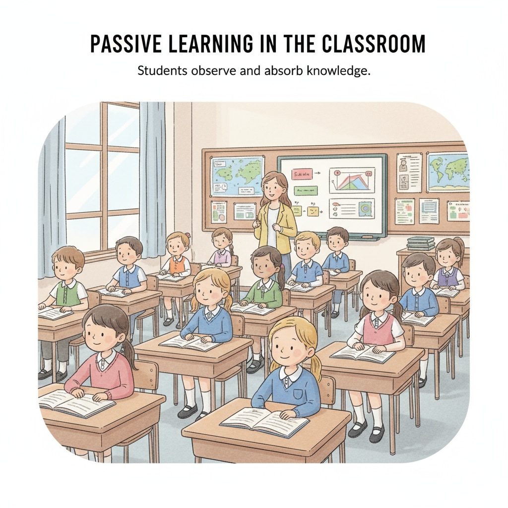 Students in a passive learning state relevant to educational innovation, curriculum reform, and teaching methods