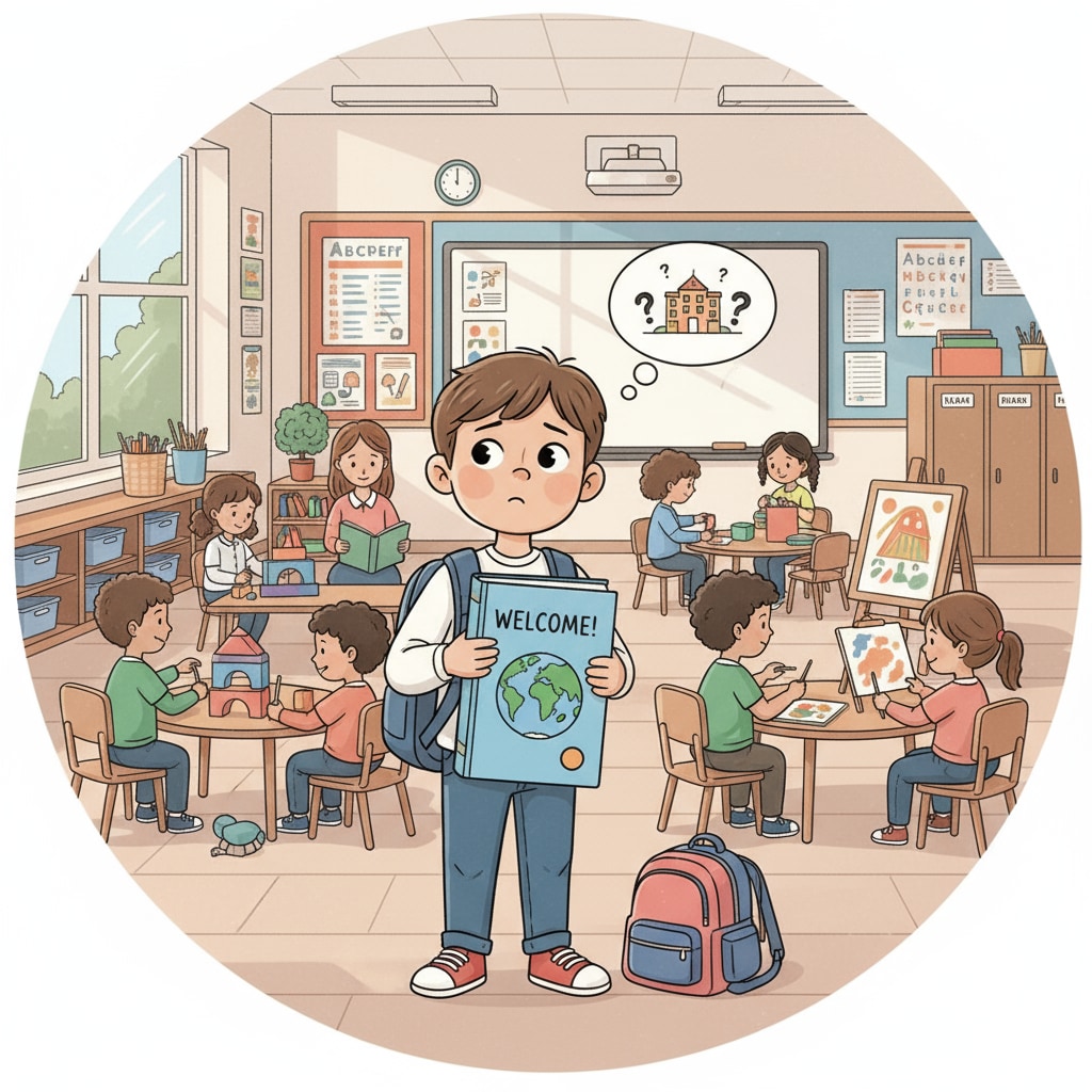 A child facing challenges during the transition to a new public school