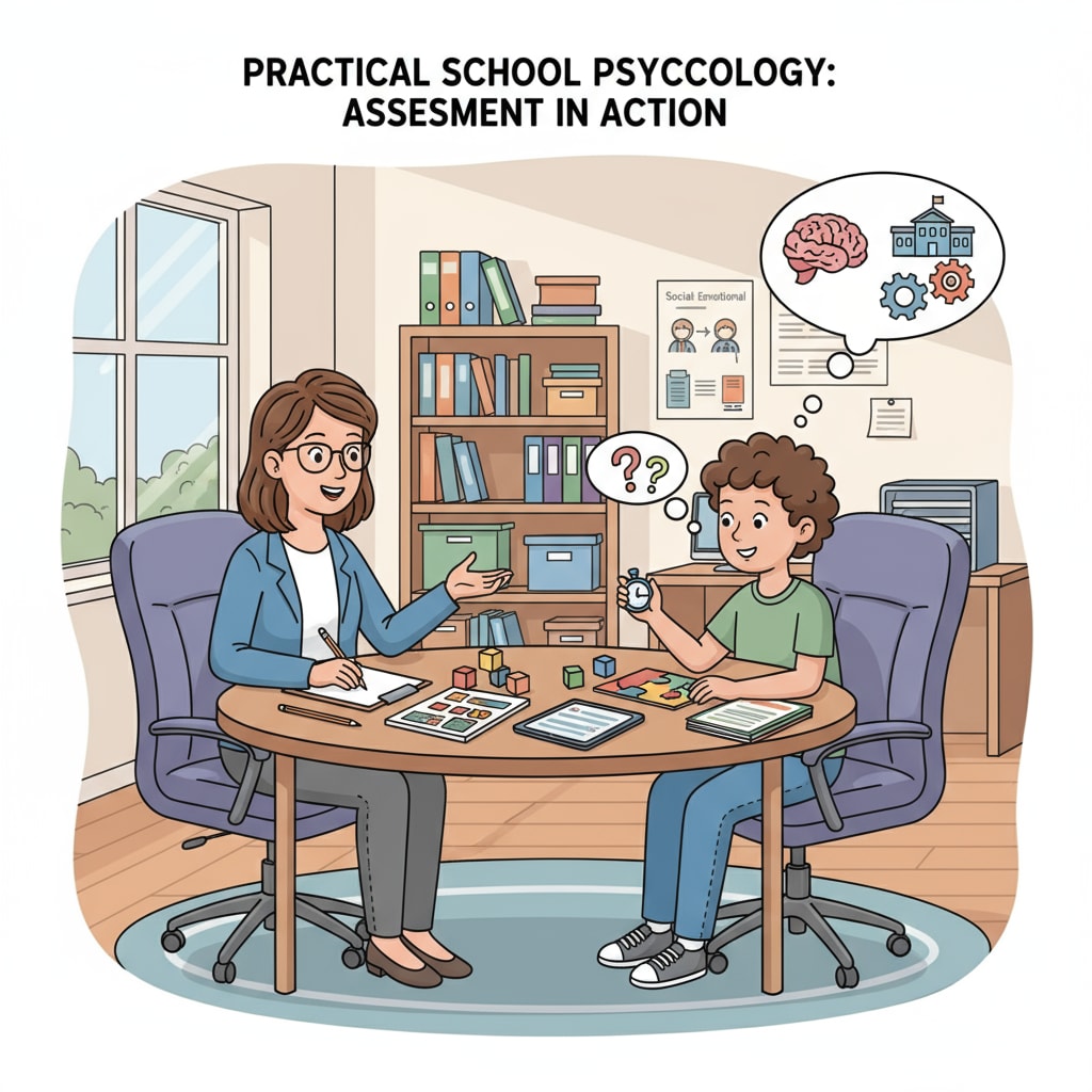 School psychologist conducting an assessment