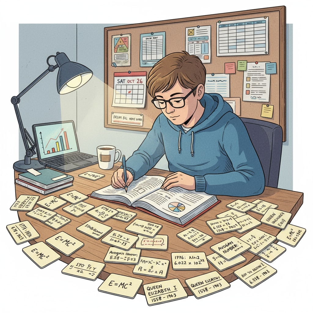 A student relying on memory to prepare for a standardized test that may not measure critical thinking