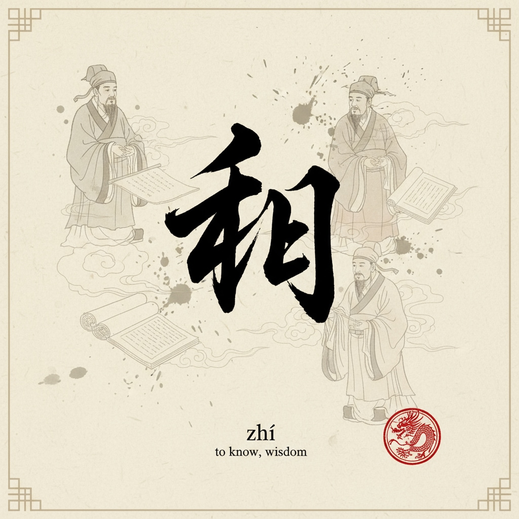 Calligraphy of the Chinese character 