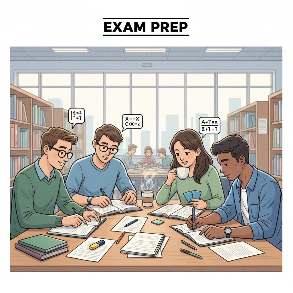 Students engaged in exam preparation to avoid failures due to inadequate preparation