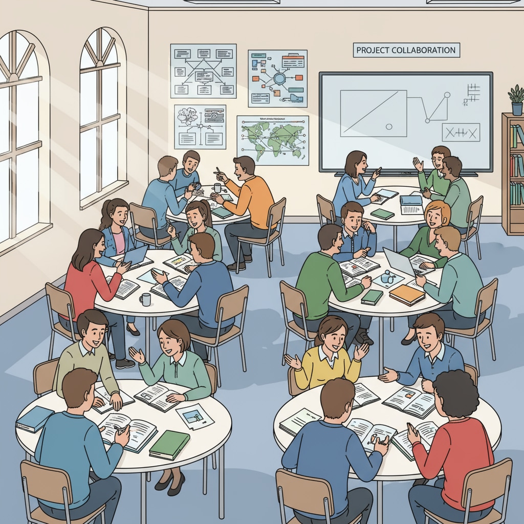 Group learning in a classroom setting for enhanced learning effectiveness