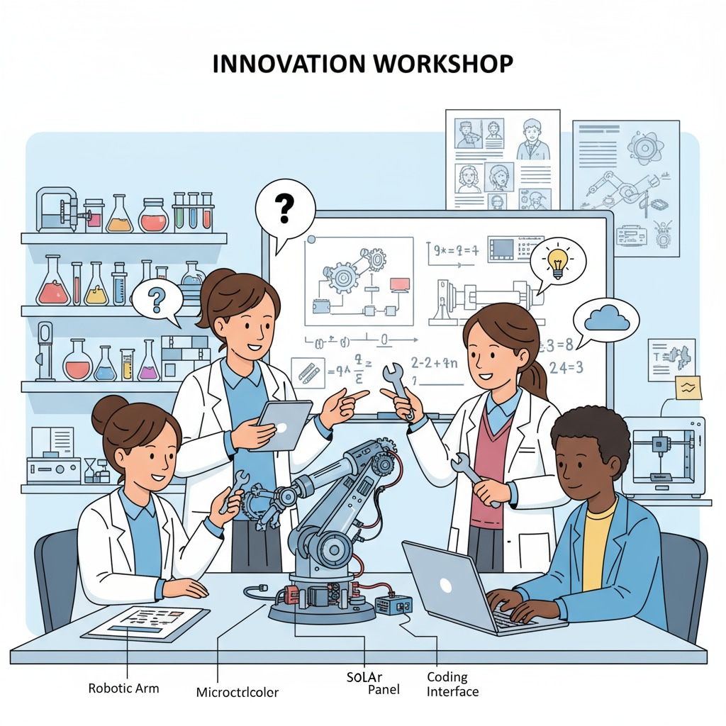 High school students participating in STEM extracurricular activity
