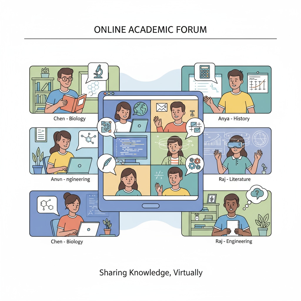 Students discussing political science, philosophy, religion, Islamic thought, and environmental ethics in an online learning environment