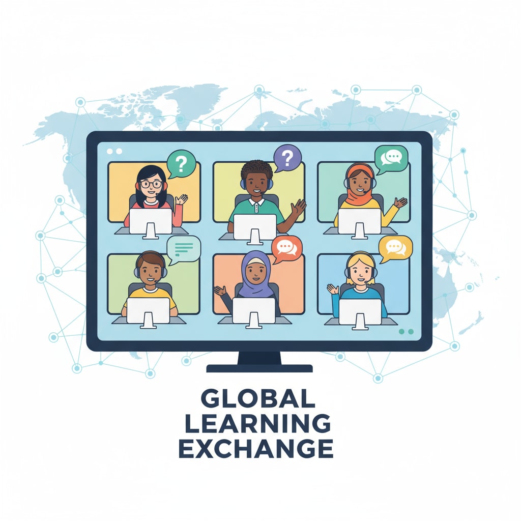 A diverse group of students in a virtual classroom exploring interdisciplinary topics including political science, philosophy, religion, Islamic thought, and environmental ethics