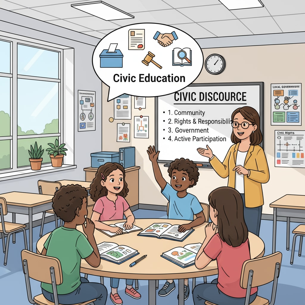 Students discussing civic education in the context of the America 250 Civic Education Alliance