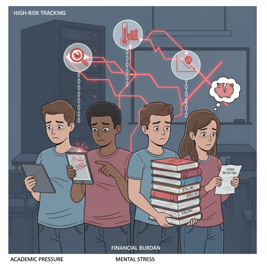 Group of students affected by high-risk student tracking in math education