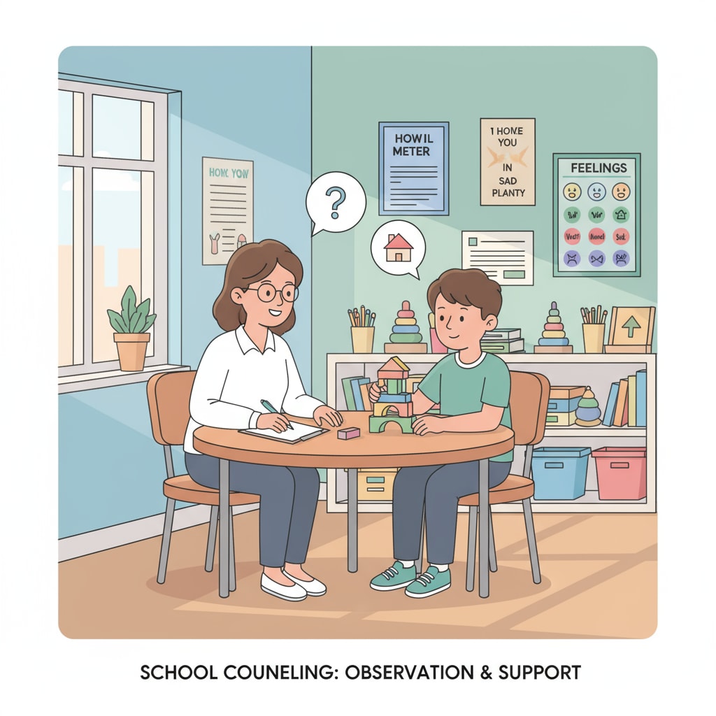 School psychologist at work related to career choices between school psychology and administration