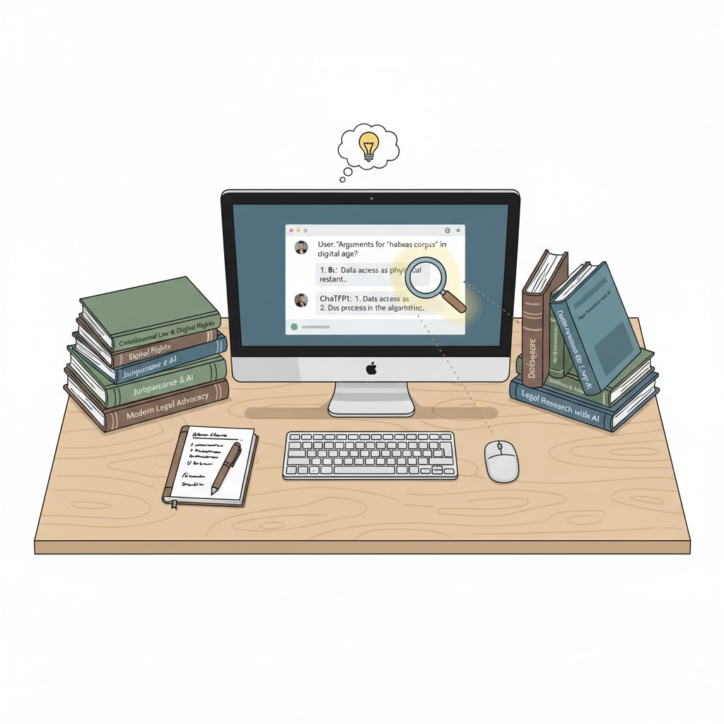 A student considering using ChatGPT for legal debate preparation