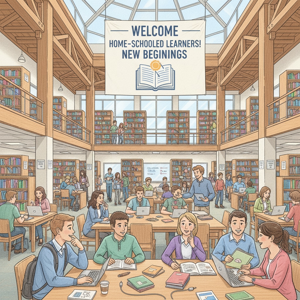 College library as part of the adaptation for home-schooled students