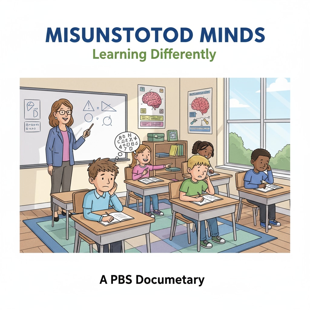 A scene from the PBS series 'Misunderstood Minds' related to students with learning difficulties in an educational course