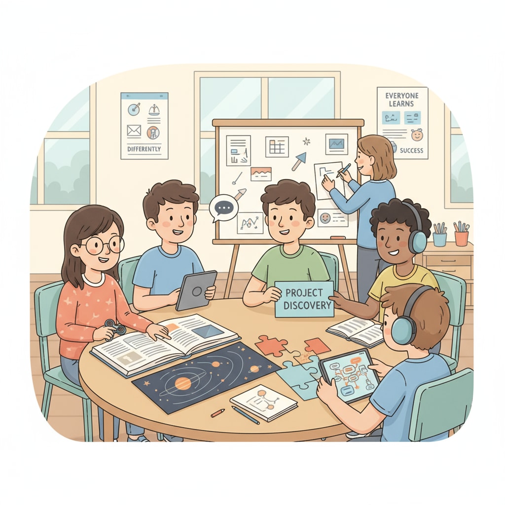 Students with learning difficulties collaborating in an educational context as shown in the PBS series