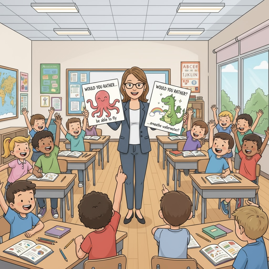Students participating in a 