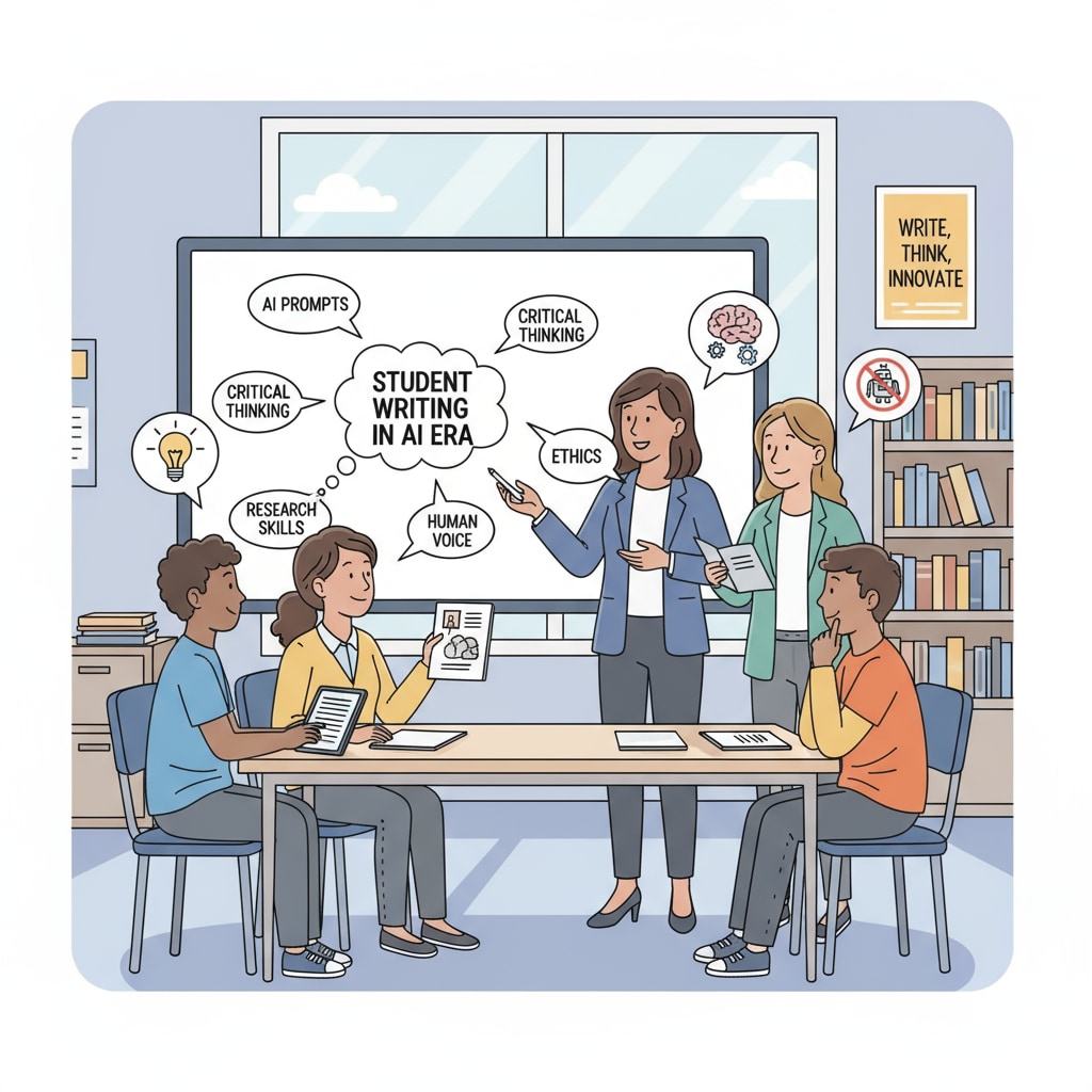 Classroom discussion on addressing student writing challenges in the AI era