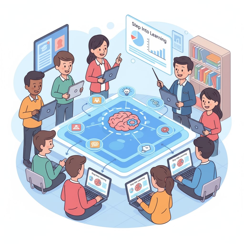 Students and teachers using the censorship-free social learning platform Step Into Learning